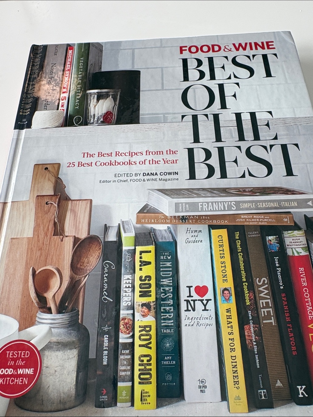 Best of the Best Cookbook, by Food&Wine, Dana Cowin editor, copyright 2014